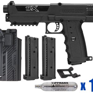 Tippmann TiPX Operator Paintball Pistol Package Kit - Black
