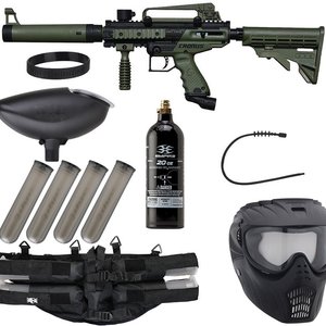 Tippmann Cronus Tactical Epic Paintball Gun Package Kit - Olive/Black