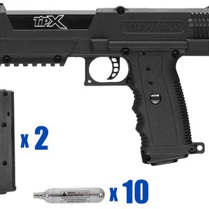 Tippmann TiPX Tango Paintball Pistol Package Kit - Black/Black
