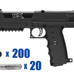 Tippmann TiPX Juliet Paintball Pistol Package Kit - Black/Black