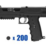 Tippmann TiPX Delta Paintball Pistol Package Kit - Black/Black