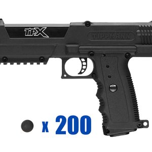 Tippmann TiPX Delta Paintball Pistol Package Kit - Black/Black