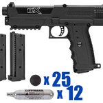 Tippmann TiPX Training Paintball Pistol Package Kit - Black