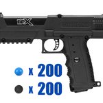 Tippmann TiPX Foxtrot Paintball Pistol Package Kit - Black/Black
