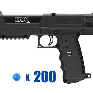 Tippmann TiPX Charlie Paintball Pistol Package Kit - Black/Black