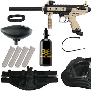 Tippmann Cronus Legendary Paintball Gun Package Kit - Tan/Black