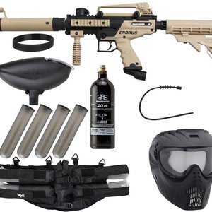Tippmann Cronus Tactical Epic Paintball Gun Package Kit - Tan/Black